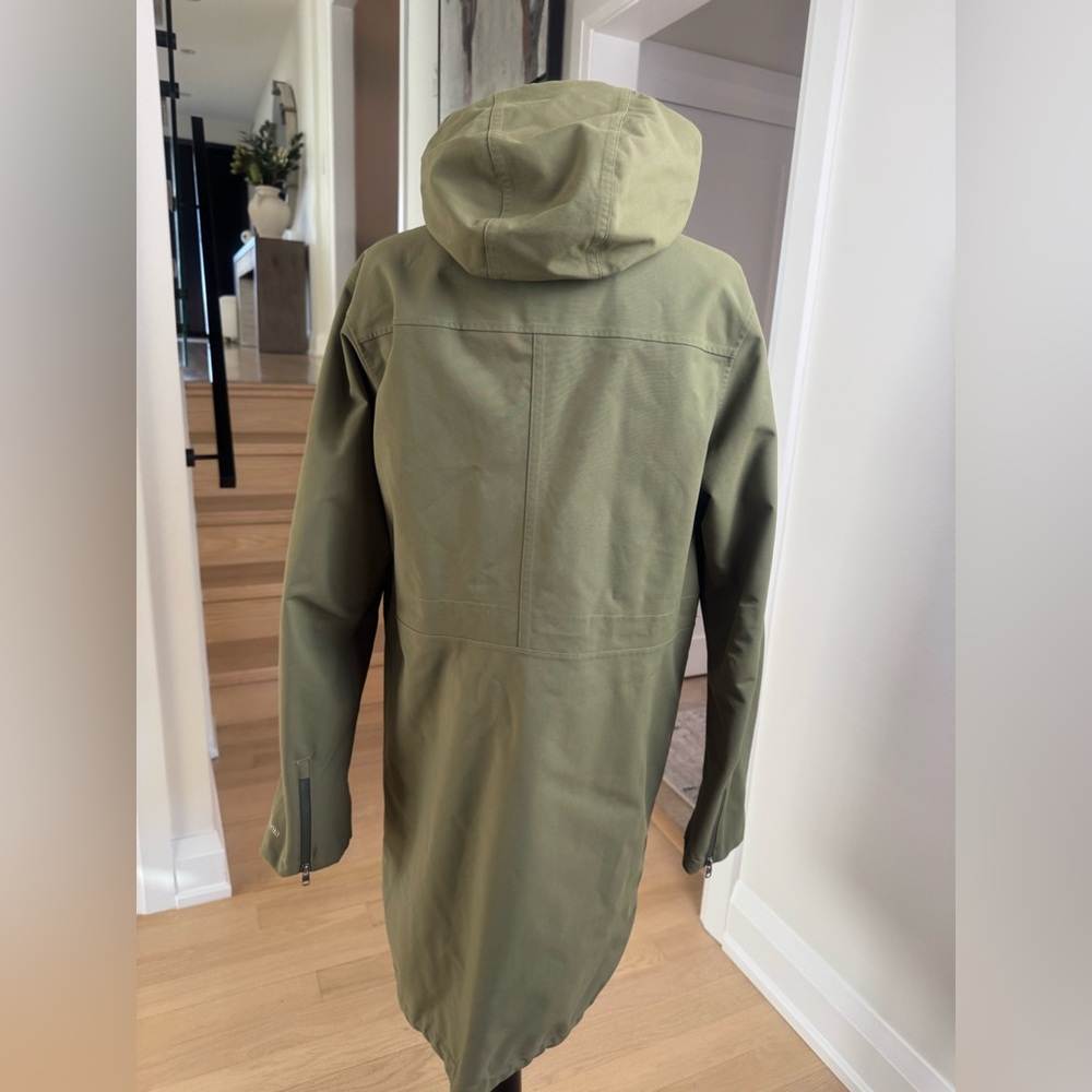 Patagonia Olive Green Waterproof Parka Jacket Size L/XL - Picture 4 of 12